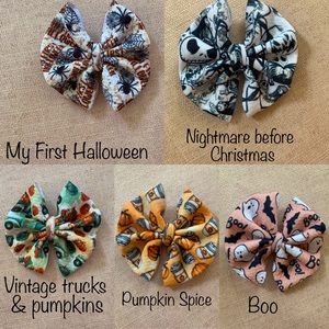 Halloween themed baby/toddler bows!
